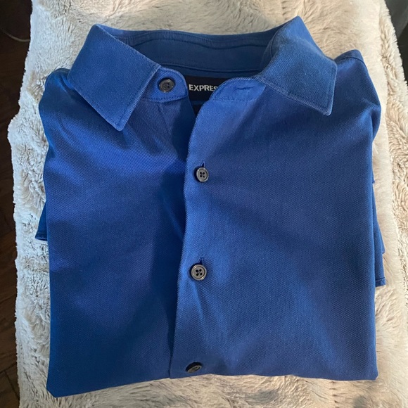 Express 1MX Mens Long Sleeve Button Down Shirt - Picture 1 of 4